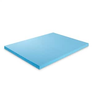 Green Tea Cooling Gel 3 in. Full Memory Foam Mattress Topper