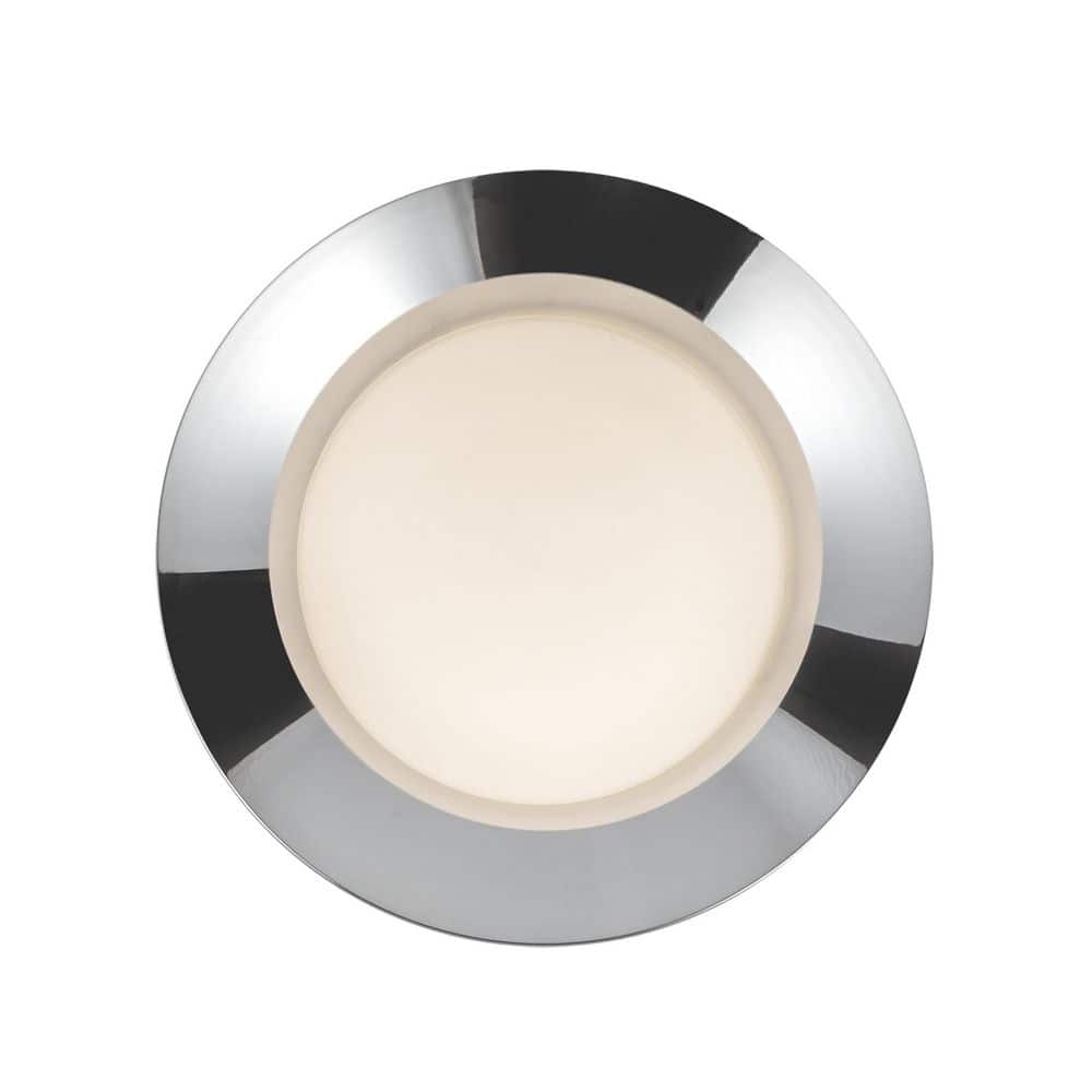 Cleo 9-in 1 Light 11-Watt Chrome/Opal Glass Integrated LED Wall Sconce price history on PriceWatchPro