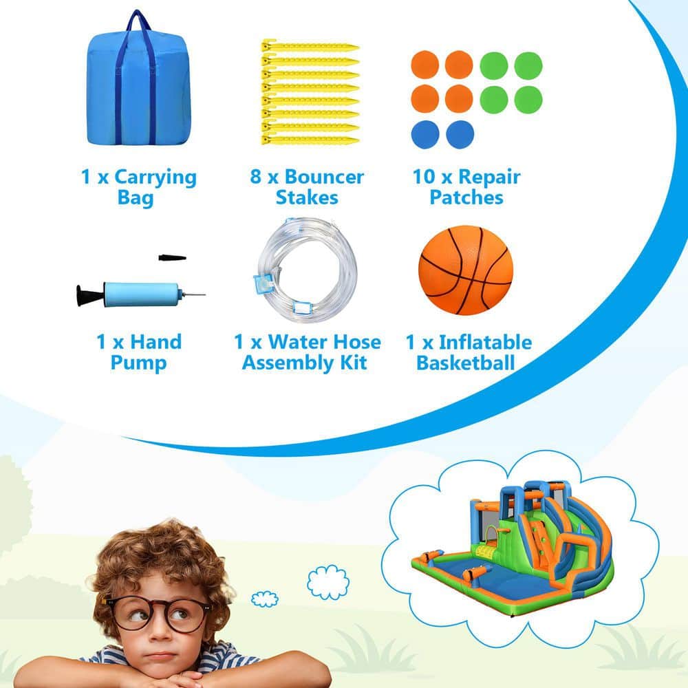 Buy Inflatable Water Slide Giant Bounce House Castle with Dual Climbing