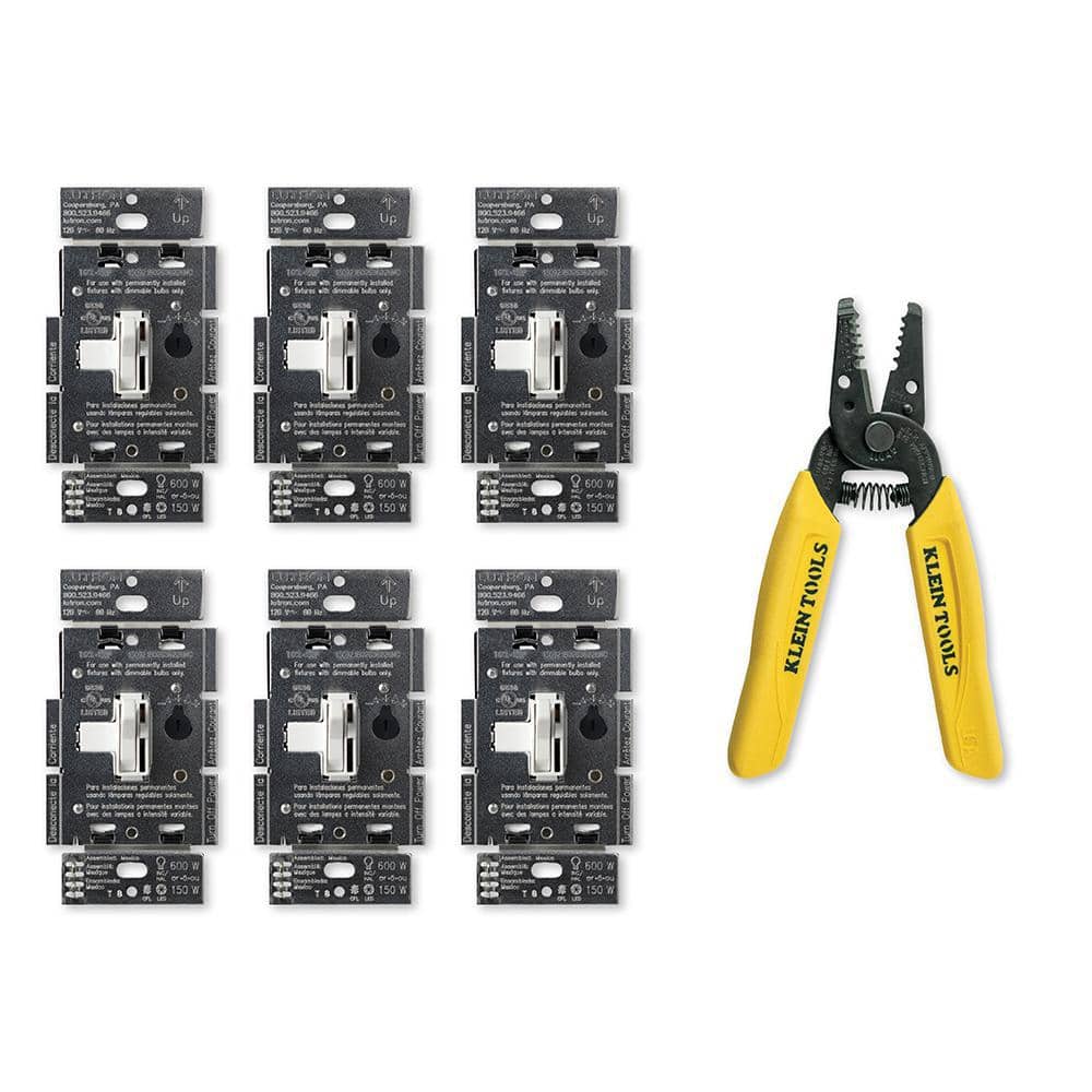 Toggler LED+ Dimmer Switch, White, and Klein 6-1/4 in. Wire Stripper/Cutter for 10-18 AWG Solid Wire (TGCL-6PKR1018WC) price history on PriceWatchPro