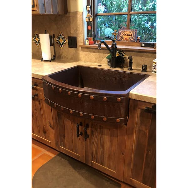 Cocina 30, 30-Inch Copper Kitchen Sink