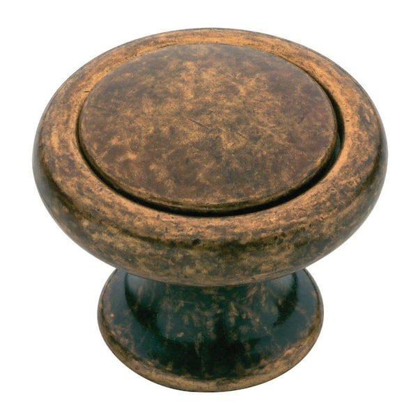 Liberty Bellini 1-1/2 in. Venetian Antique Bronze Old Brass Round Cabinet Knob-DISCONTINUED