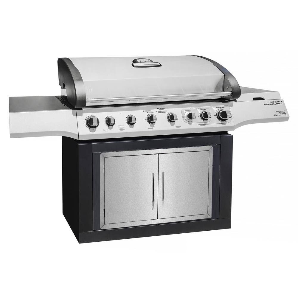 30 in. Stainless Steel Built-in Outdoor BBQ Grill Double Access Door Panel