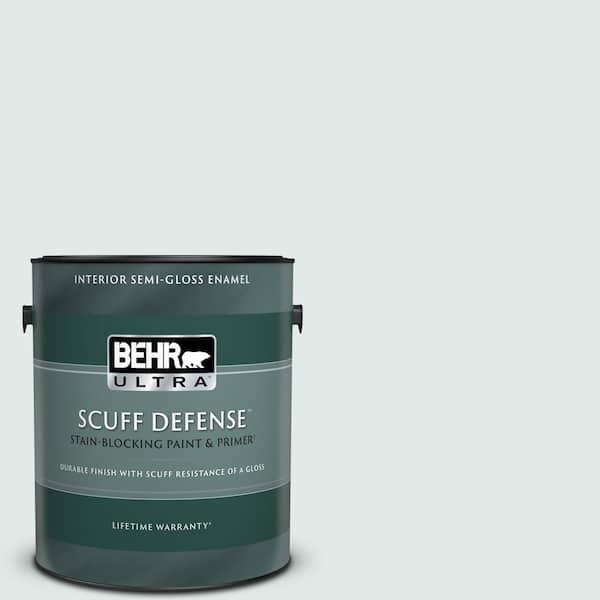 BEHR ULTRA 1 gal. #W-D-520 Clear View Extra Durable Semi-Gloss Enamel Interior Paint & Primer