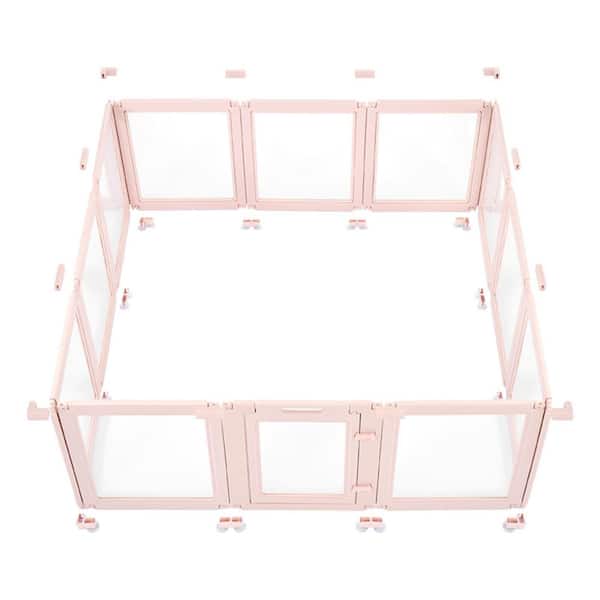 Dog Whelping Box, 60x59x23 in. Transparent Plastic Dog Whelping Pen for X-Large Sized Dogs, Waterproof 2025 Update