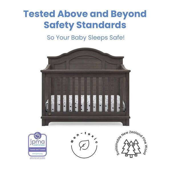 Delta Children Simmons Kids Asher 6-in-1 Convertible Crib with