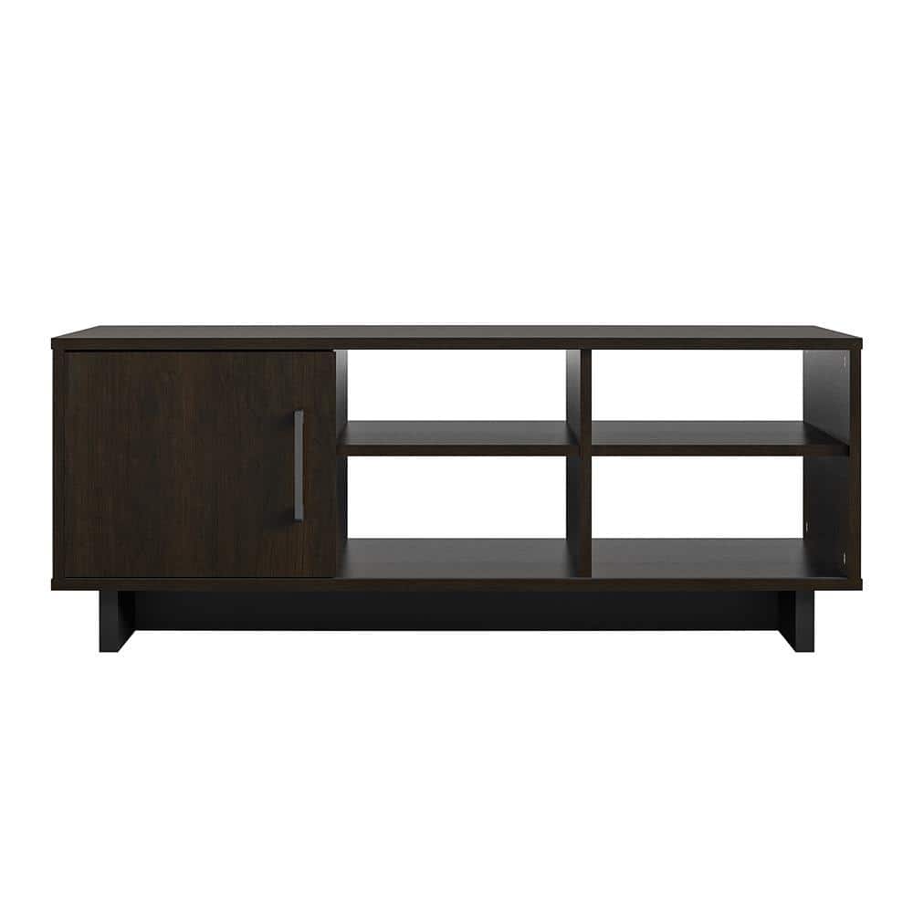 Julia 43 in. Espresso/Black Large Rectangle Particle Board Coffee Table wit