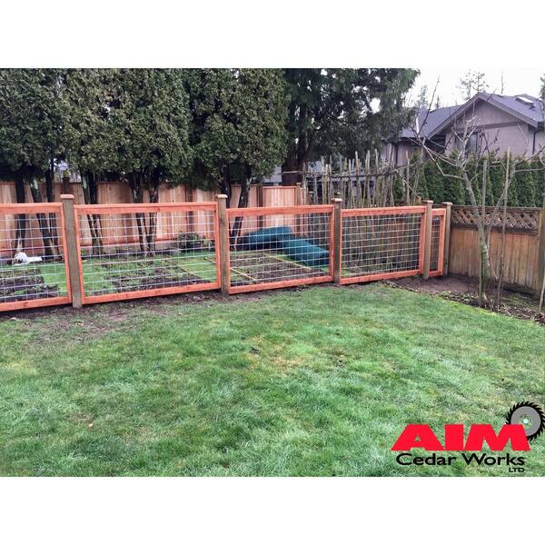 4 Ft X 6 Ft Madison Park Panel Hog Fence Madpark The Home Depot