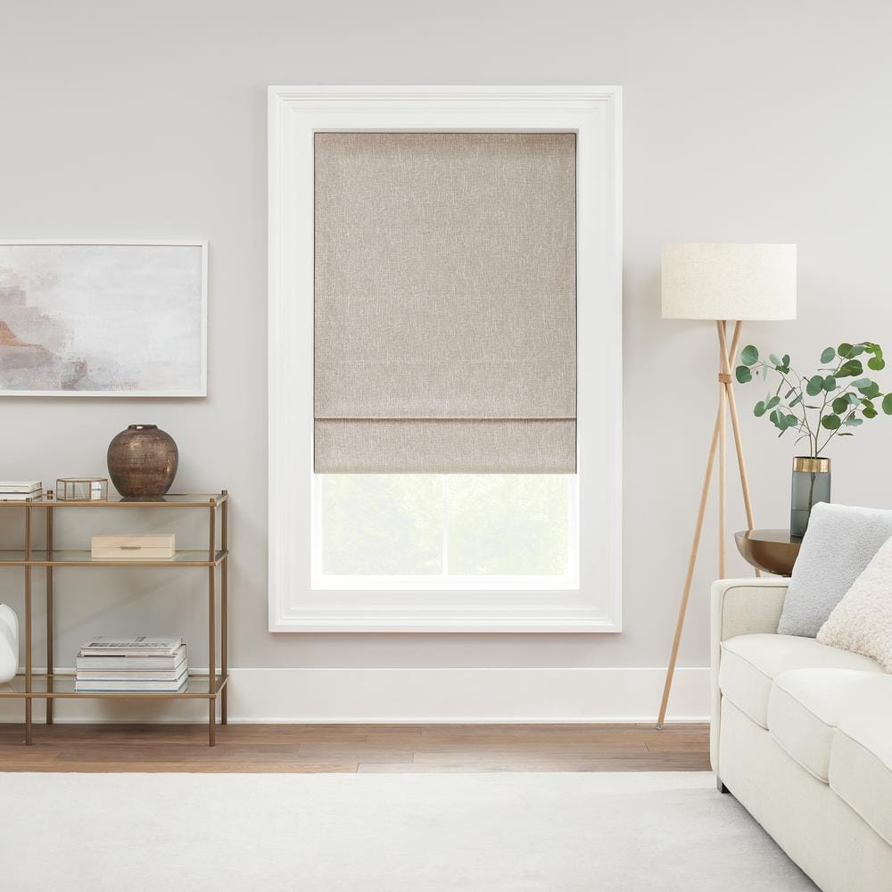 Drewton Linen Cordless 100% Blackout Motorized Roman Shade 31 in. W x 64 in. L price history on PriceWatchPro
