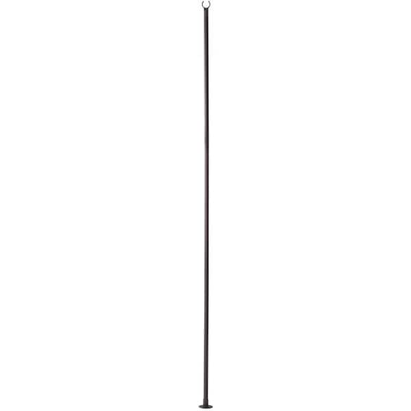 Hampton Bay 9.8 ft. String Light Pole in Black, 1-Pack 12300-20