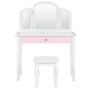 Wildkin Princess Vanity Table And Chair, Wildkin Princess Vanity Table Chair Set Light Pink