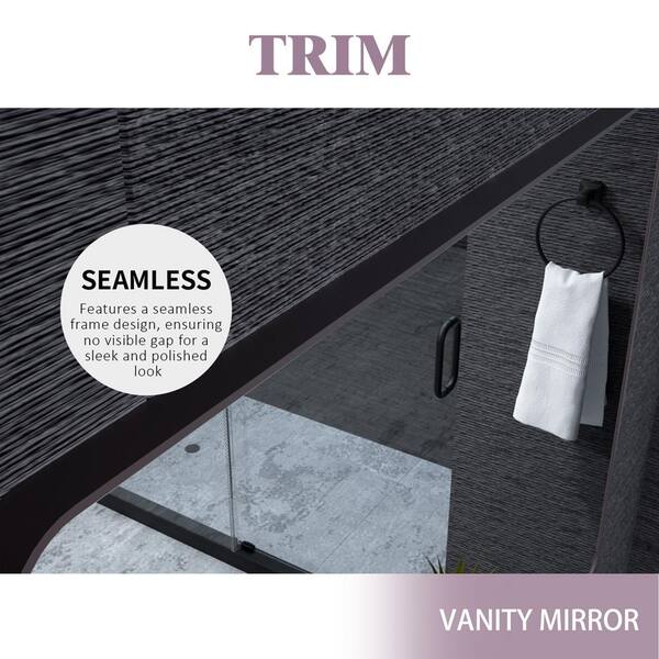24 in. W x 36 in. H Rectangle Aluminum Alloy Framed Wall Bathroom Vanity Mirror in Oil Rubbed Bronze