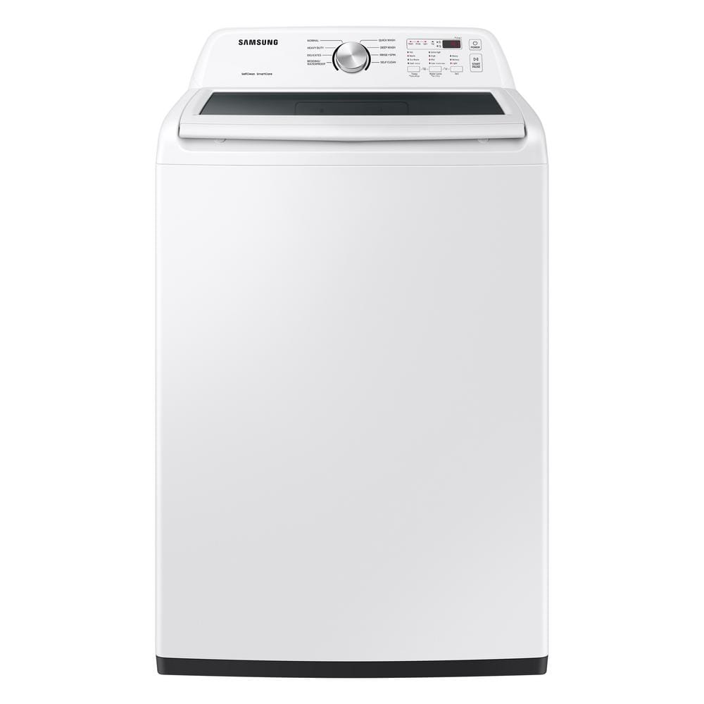 4.4 cu. ft. Top Load Washer with Agitator and Vibration Reduction in White