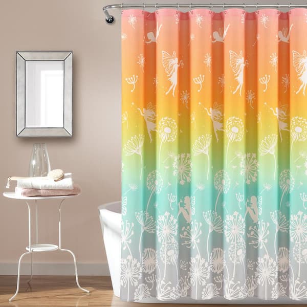 Unique Multi-Color Ombre SHOWER Curtain 