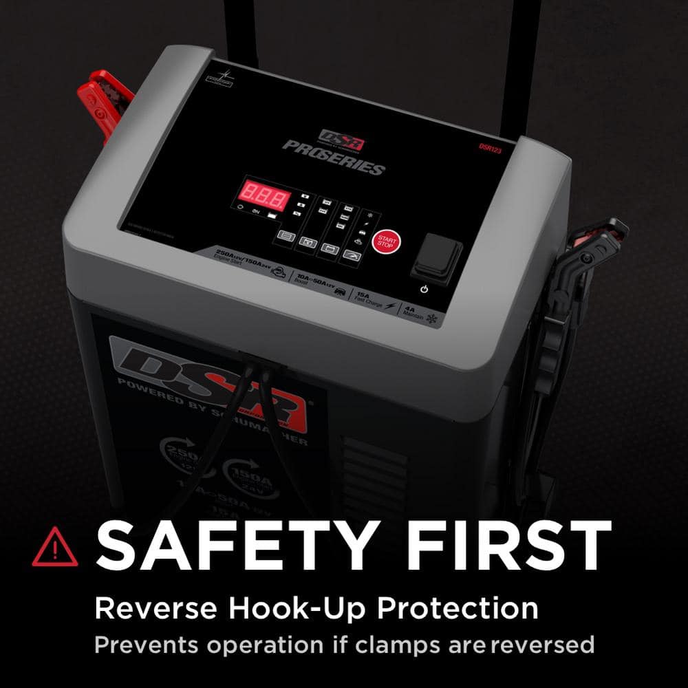 Heavy-Duty Dual-Voltage 12/24V Battery Charger with Boost Mode