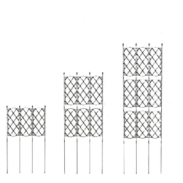 AOPSPS 3-Pack Outdoor Plant Support Frame for Raised Garden Bed