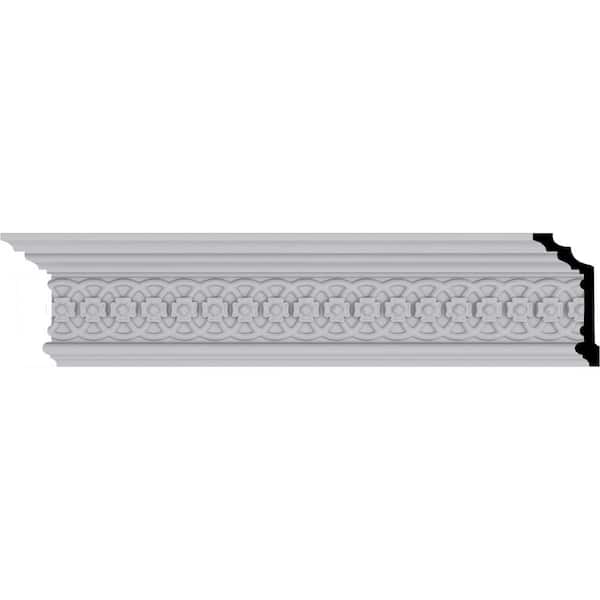 Ekena Millwork SAMPLE - 2-7/8 in. x 12 in. x 5-3/4 in. Polyurethane Tomango Crown Moulding