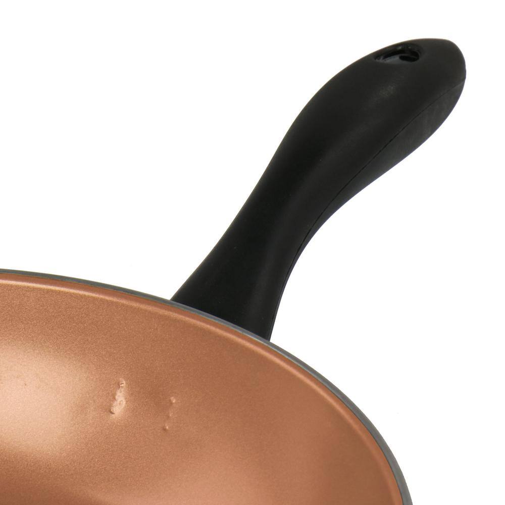 Armada 7-Piece Black and Copper Nonstick Carbon Steel Cookware Set