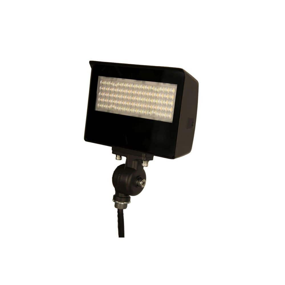 Adjustable Beam 35-Watt Equivalent 4508 Lumen 55/75/90° Bronze Dusk to Dawn Integrated LED Flood Light 1-Pack price history on PriceWatchPro