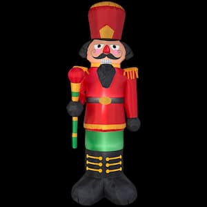 6.5 ft. H Inflatable Nutcracker Airblown in Red