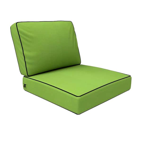 Cushion 25 x 25.5 x 5 Sunbrella Deep Seating Outdoor Patio Dining Chair Replacement Cushions Canvas Ginkgo