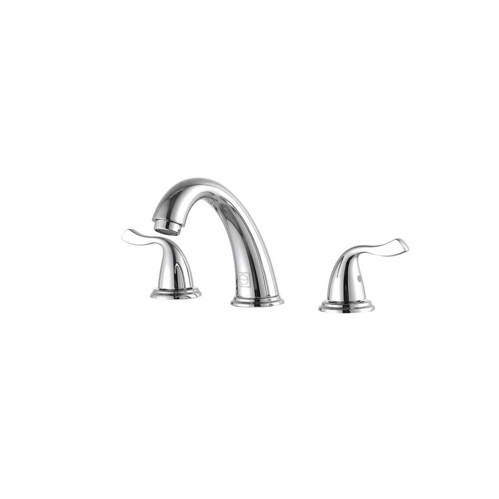 8 in. Widespread Double-Handle Bathroom Sink Faucet in Chrome price history on PriceWatchPro