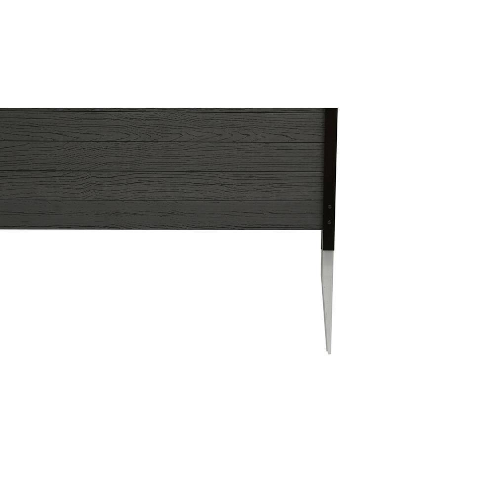 Nappa Charcoal Vinyl Privacy Screen Kit with Laser Cut Design