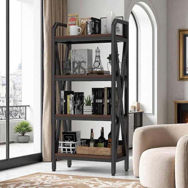 Sigmund 4-Level Storage Shelves Black Mental Classic Pantry Organizers for Garage, Pantry, Bathroom