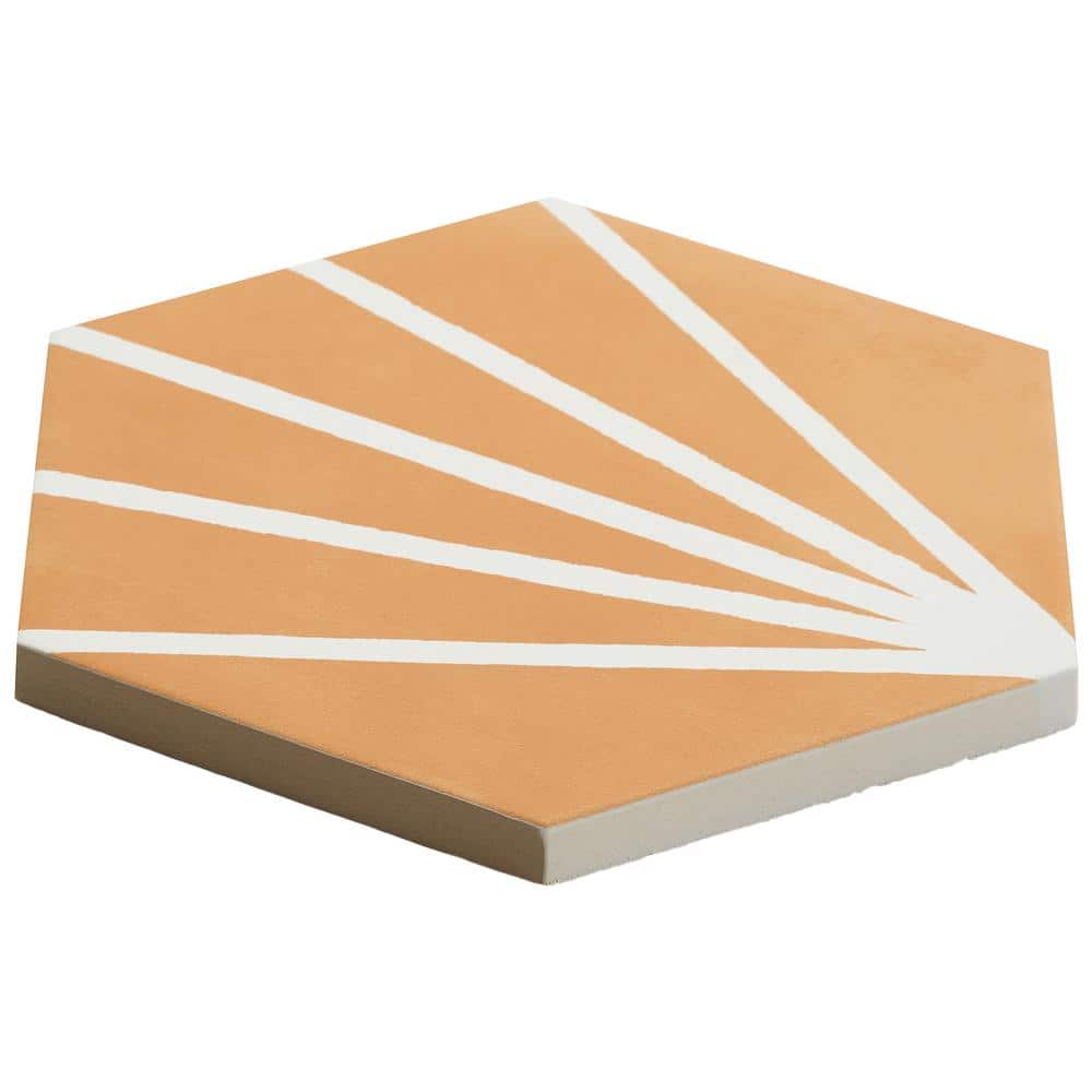 GeoHex Deco 8" Hexagon Matte Porcelain Floor and Wall Tile (9.03 Sq. Ft. / Case)