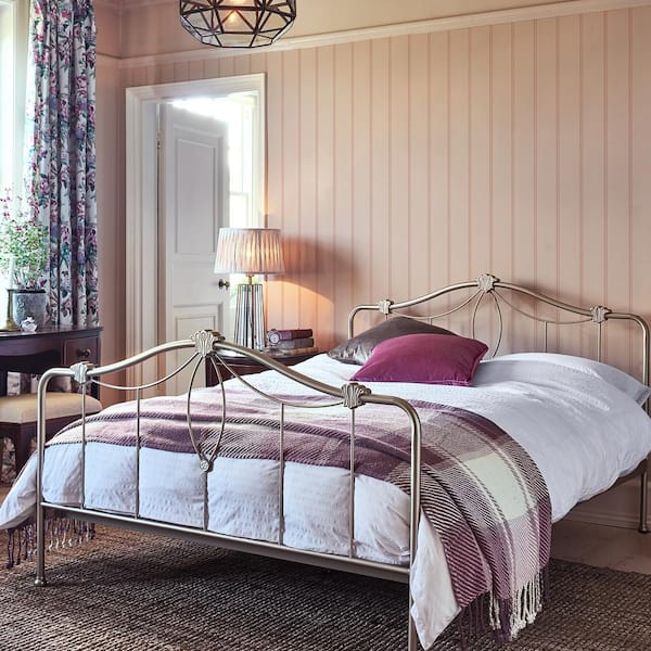 Chalford Wood Panelling Plaster Pink Wallpaper