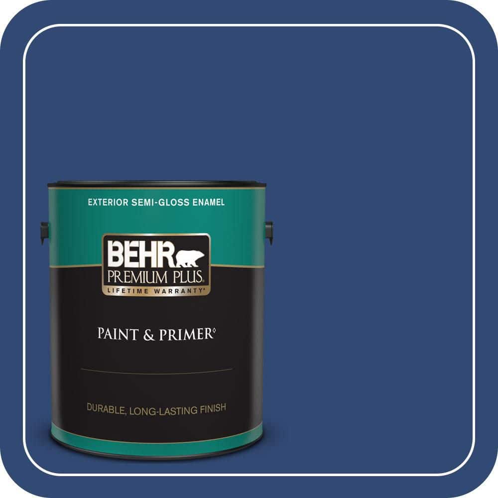 1 gal. #S-H-580 Navy Blue Semi-Gloss Enamel Exterior Paint & Primer price history on PriceWatchPro