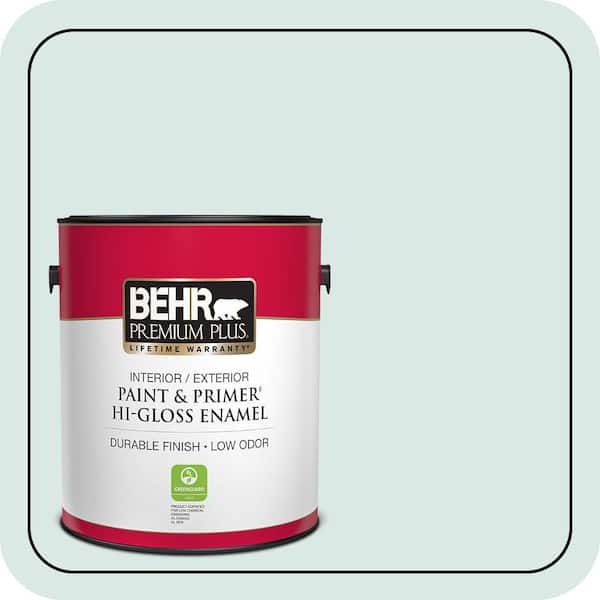BEHR PREMIUM PLUS 1 gal. Home Decorators Collection #HDC-WR15-5 Arctic Flow Hi-Gloss Enamel Interior/Exterior Paint & Primer