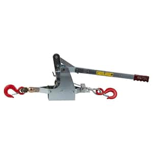 6,000 lb. 3-Ton Capacity 12 ft. Max Lift 35:1 Leverage Winch Puller Come Along Tool with Included Cable