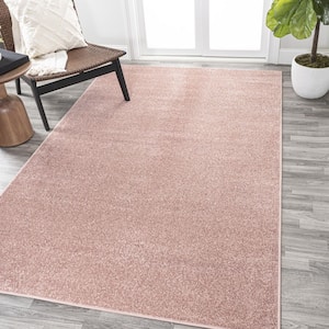 Haze Solid Low-Pile Pink 3 ft. x 5 ft. Area Rug