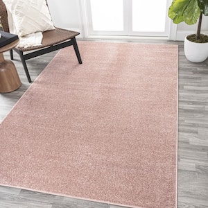 Haze Solid Low-Pile Pink 5 ft. x 8 ft. Area Rug