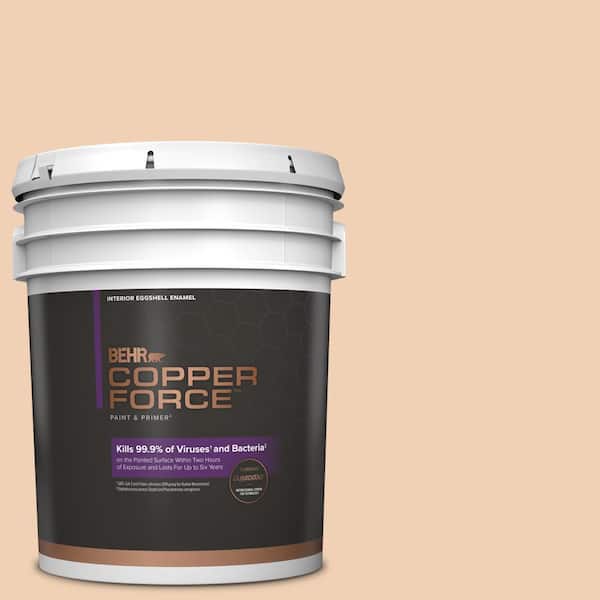 COPPER FORCE 5 gal. #PPU3-07 Pale Coral Eggshell Enamel Virucidal and Antibacterial Interior Paint & Primer