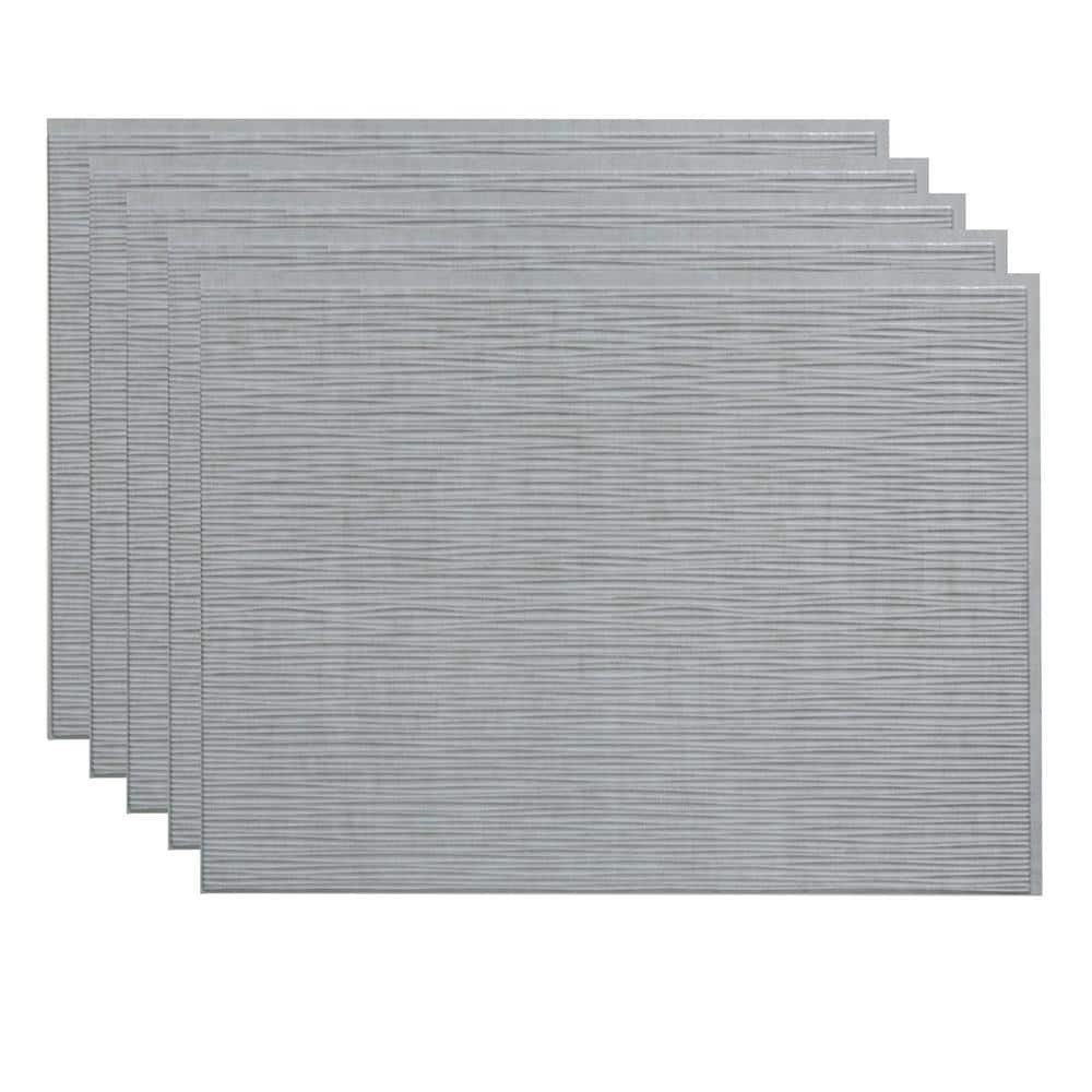 Cashmere 18.25 in. x 24.25 in. Ripple Vinyl Backsplash Panel in (5-Pack) price history on PriceWatchPro
