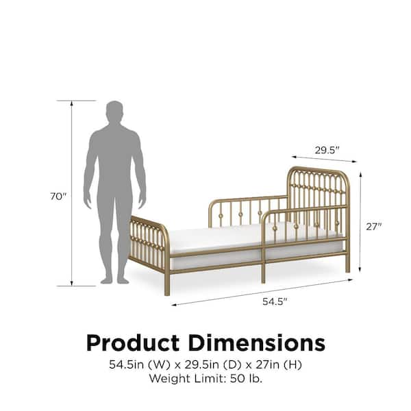Monarch Hill Ivy Metal Toddler Bed Super Glam GOLD SOLD OUT EVERYWHERE NEW 
