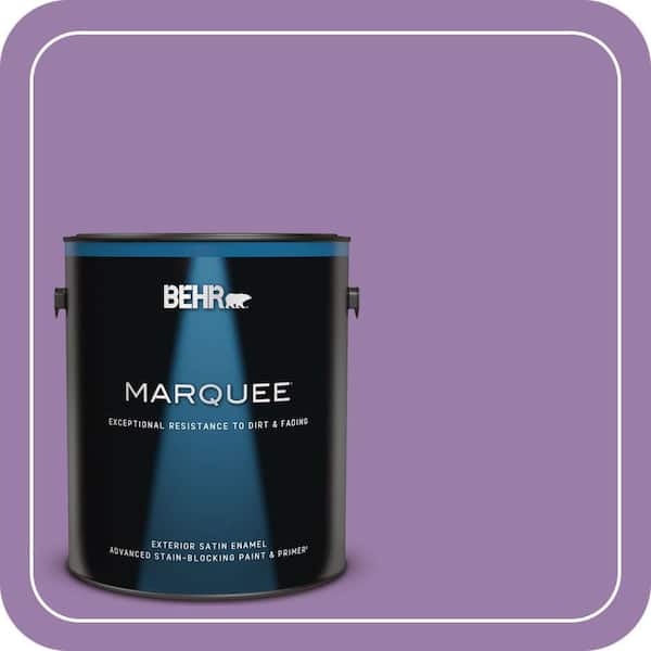 BEHR MARQUEE 1 gal. #MQ4-61 Lilac Intuition Satin Enamel Exterior Paint & Primer
