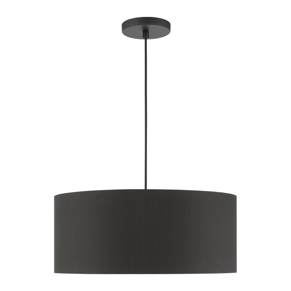 Sentosa 18" Brushed Nickel Indoor/Outdoor 3-Light LED Drum Pendant