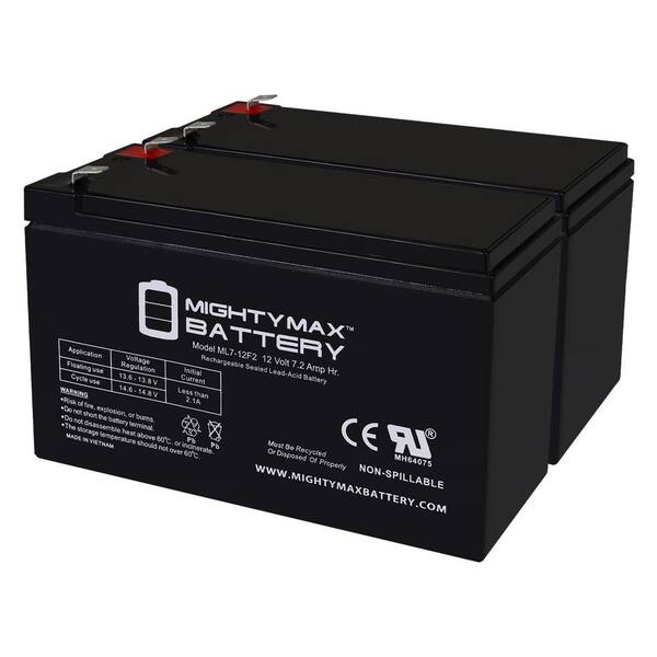 MIGHTY MAX BATTERY 12V 7Ah F2 Replacement Battery for CyberPower 1500