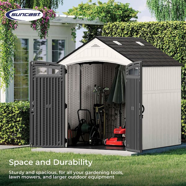 Ridgeland 7 ft. W x 7 ft. D Plastic Shed (50 sq. ft. )