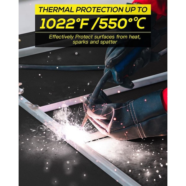 Heavy Duty Fiberglass Welding Blanket (6X8FT) With Acrylic Coated - Welding Blanket And 6X8FT - View #2