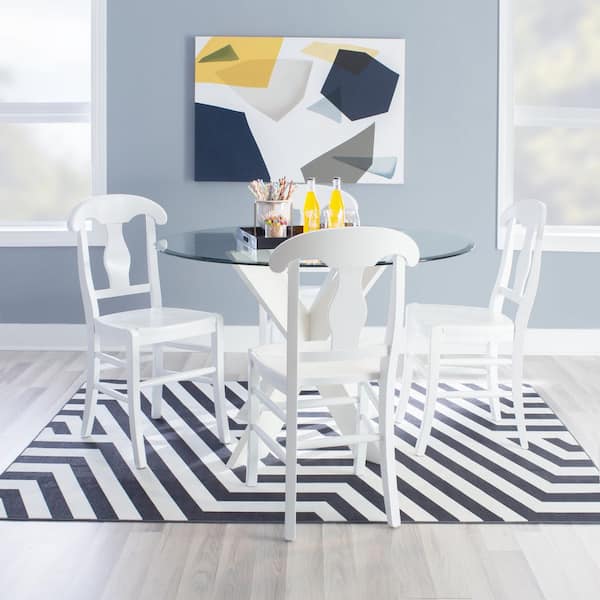 Small round glass dining table hot sale