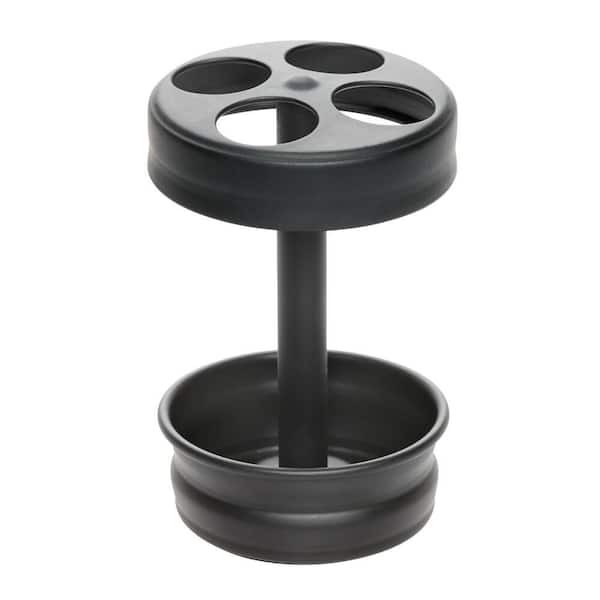 iDesign Oliva Toothbrush Stand in Black