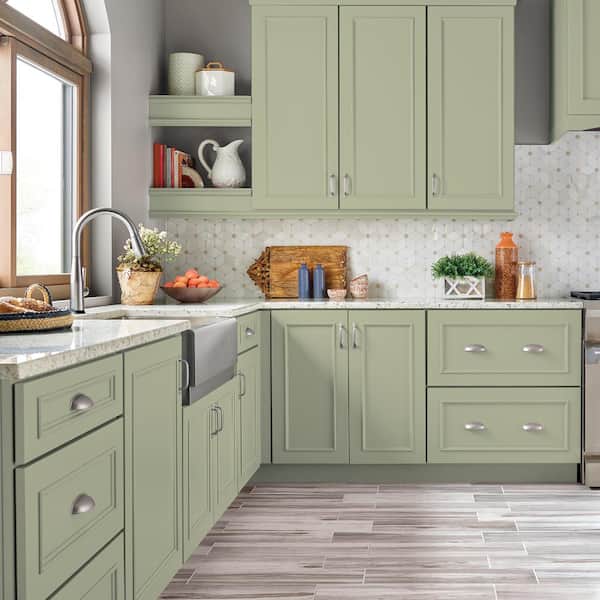 1 gal. #S370-3 Sage Brush Semi-Gloss Enamel Interior/Exterior Cabinet, Door & Trim Paint