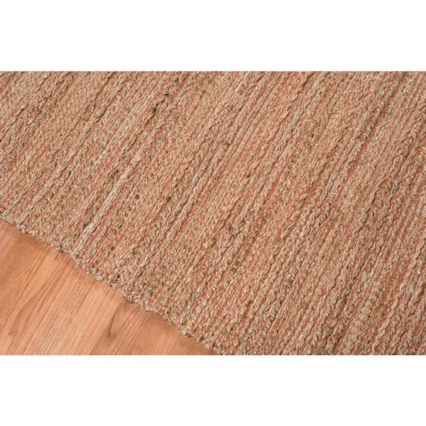 Naturals 3 ft. X 5 ft. Orange Solid Color Area Rug