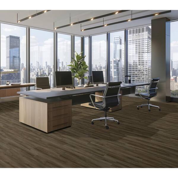 Mohawk 18-Piece 8-in x 48-in Chestnut Luxury Adhesive Vinyl Plank Flooring Mohawk 18-Piece 8-in x 48-in Chestnut Luxury Adhesive Vinyl Plank Flooring