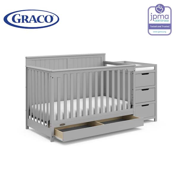 Convertible cribs with changing table and drawers online