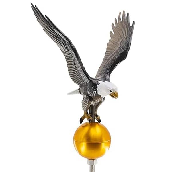 Eagle Series 12 in. or 18 in. Adjustable Cast Aluminum Flag Pole Topper (1-Pack)
